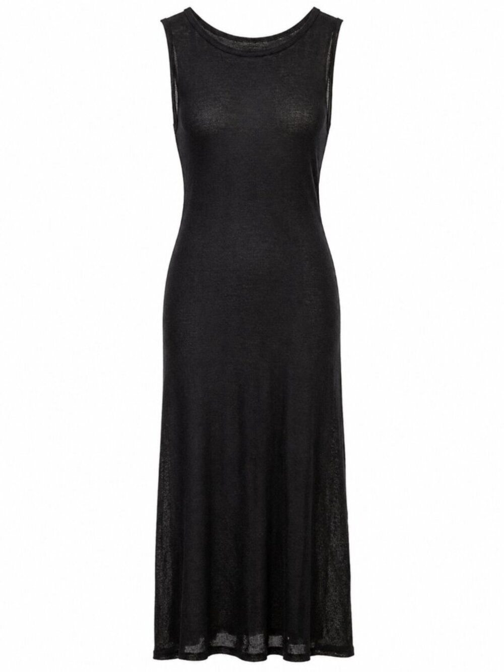💖 2/40 David Bitton Black Sheer Knit Maxi Dress Size L/G
